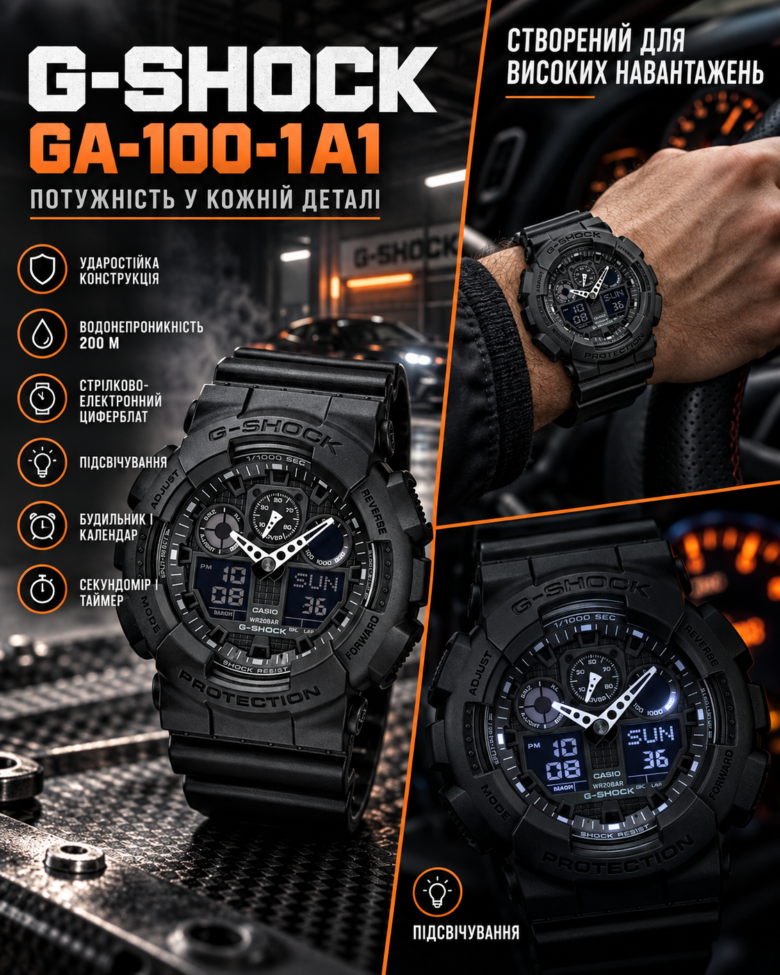 Casio G-SHOCK GA-100-1A1