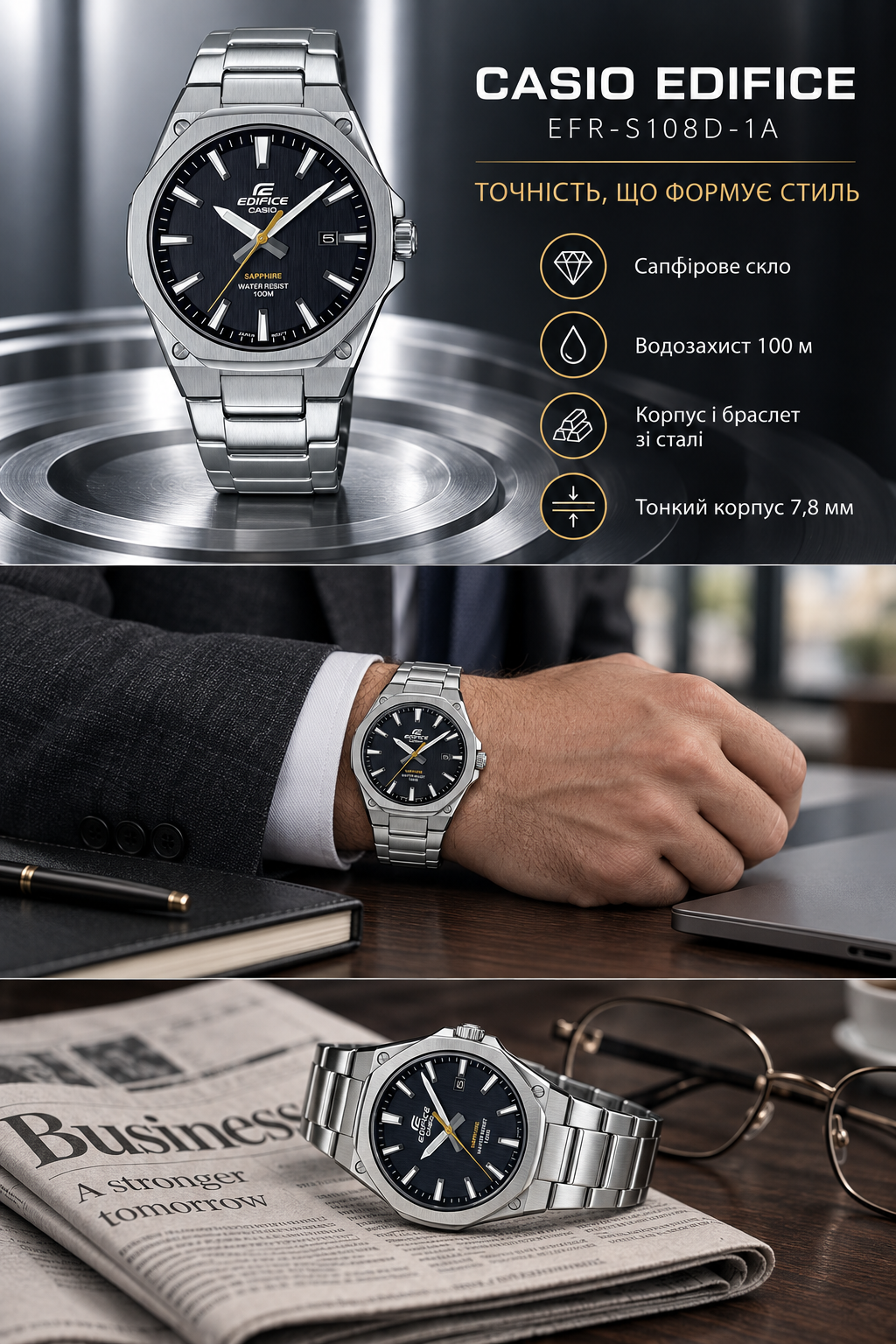 Casio Edifice EFR-S108D-1A