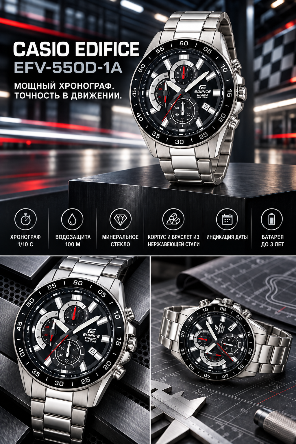 Casio Edifice EFV-550D-1A