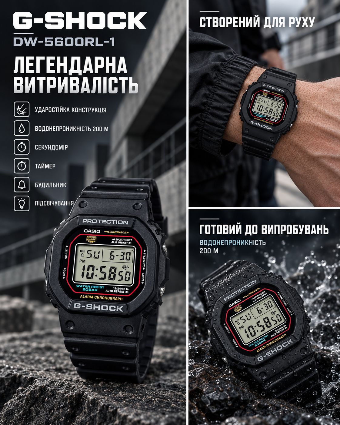 Casio G-SHOCK DW-5600RL-1