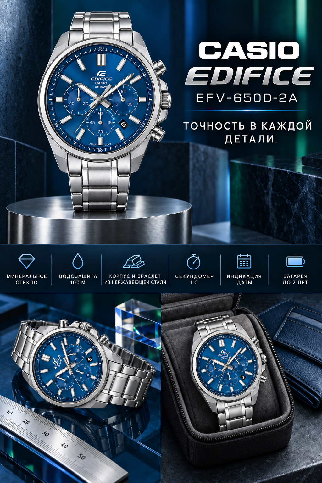 Casio Edifice EFV-650D-2A