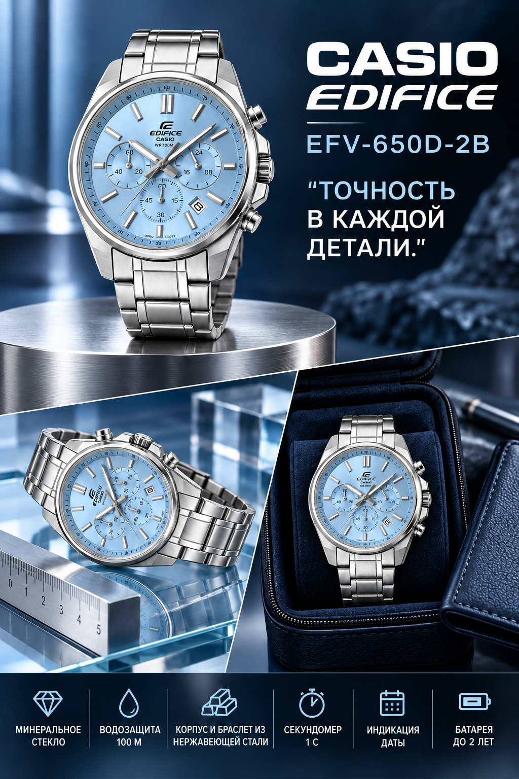 Casio Edifice EFV-650D-2B