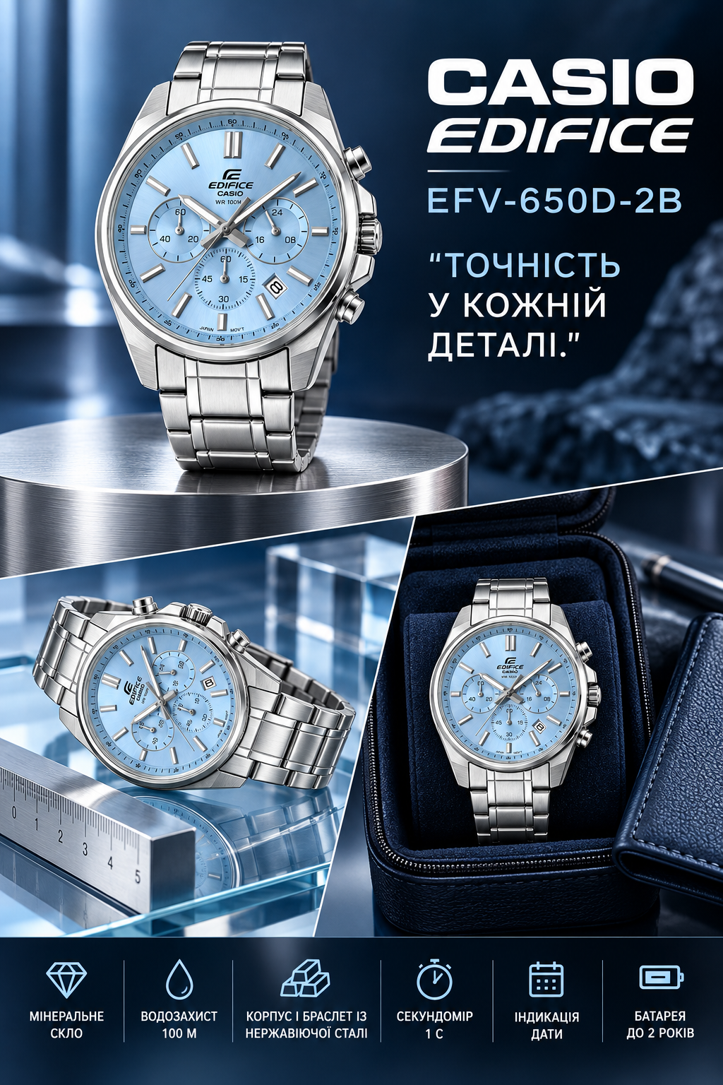 Casio Edifice EFV-650D-2B