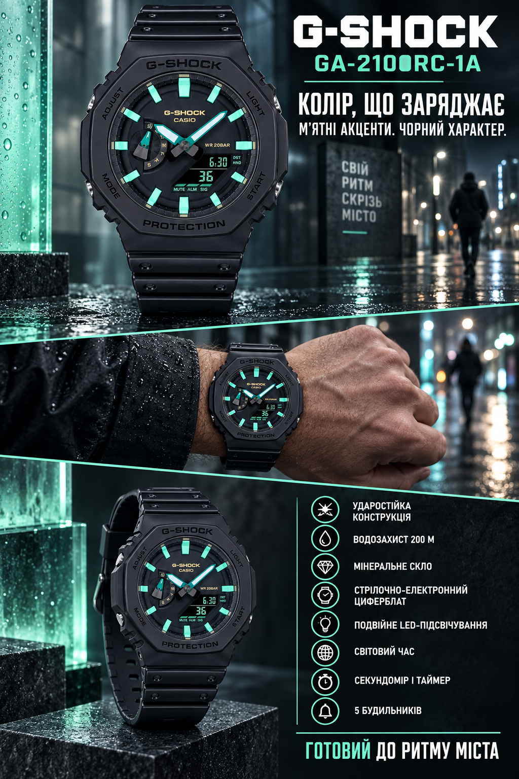 Casio G-SHOCK GA-2100RC-1A