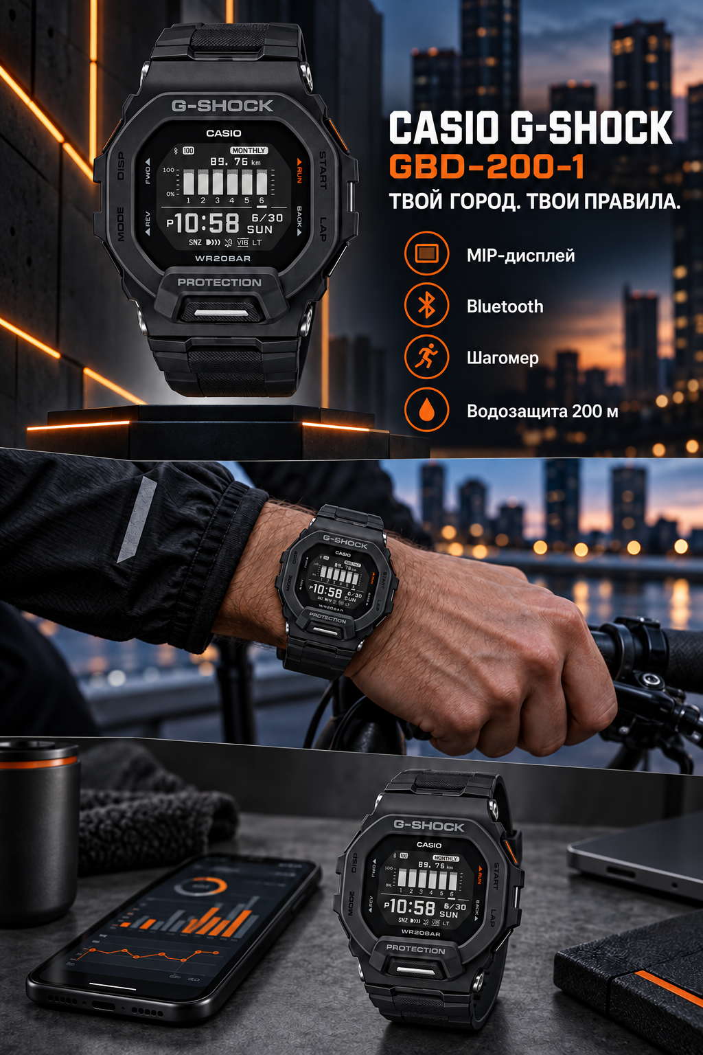 Casio G-SHOCK GBD-200-1