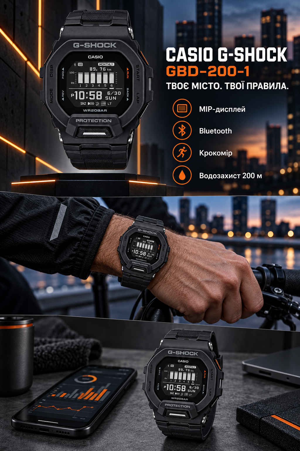 Casio G-SHOCK GBD-200-1