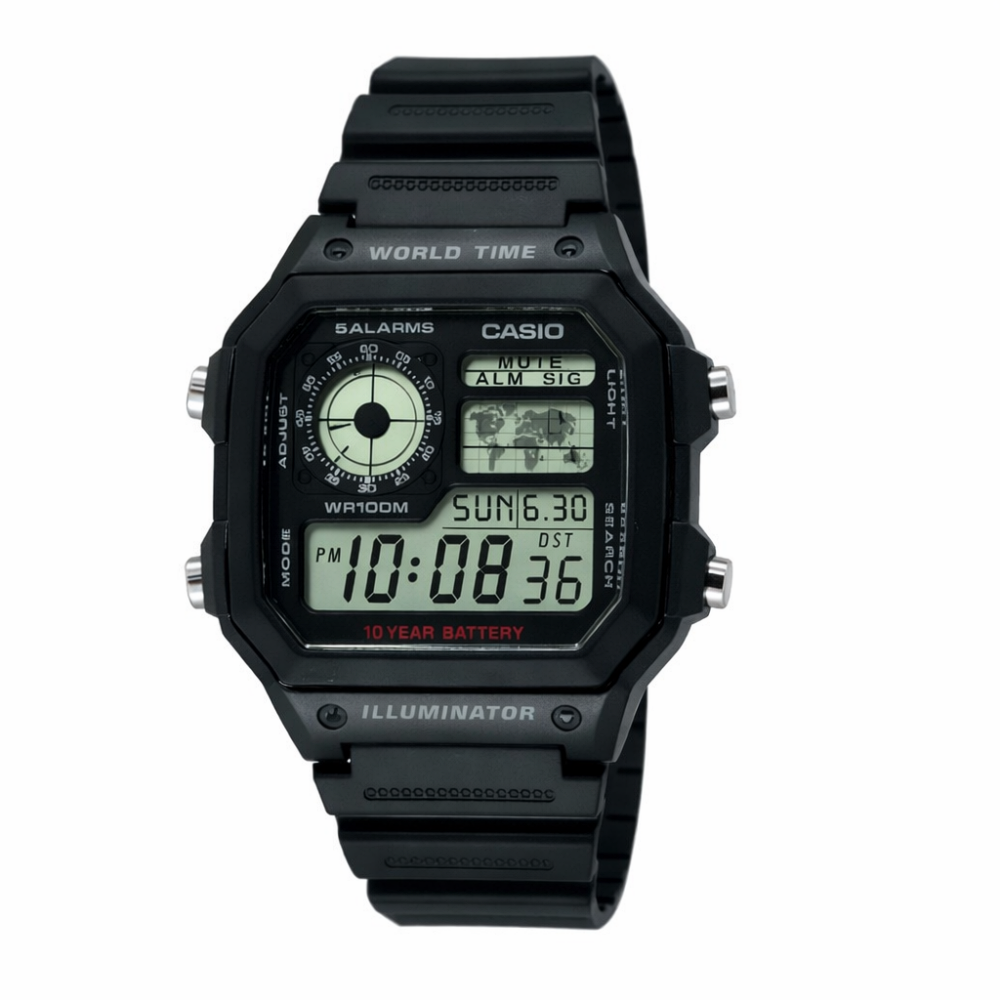 時計 Casio AE1200Custom ALL BLACK ⌚Купить Мужские часы Casio AE-1200WH-1A за 2 950 грн в ABTIME