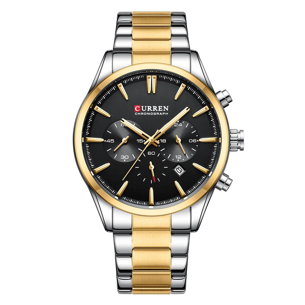 ⌚Купить Мужские часы Curren 8446 Silver-Gold-Black за 1 105 грн в